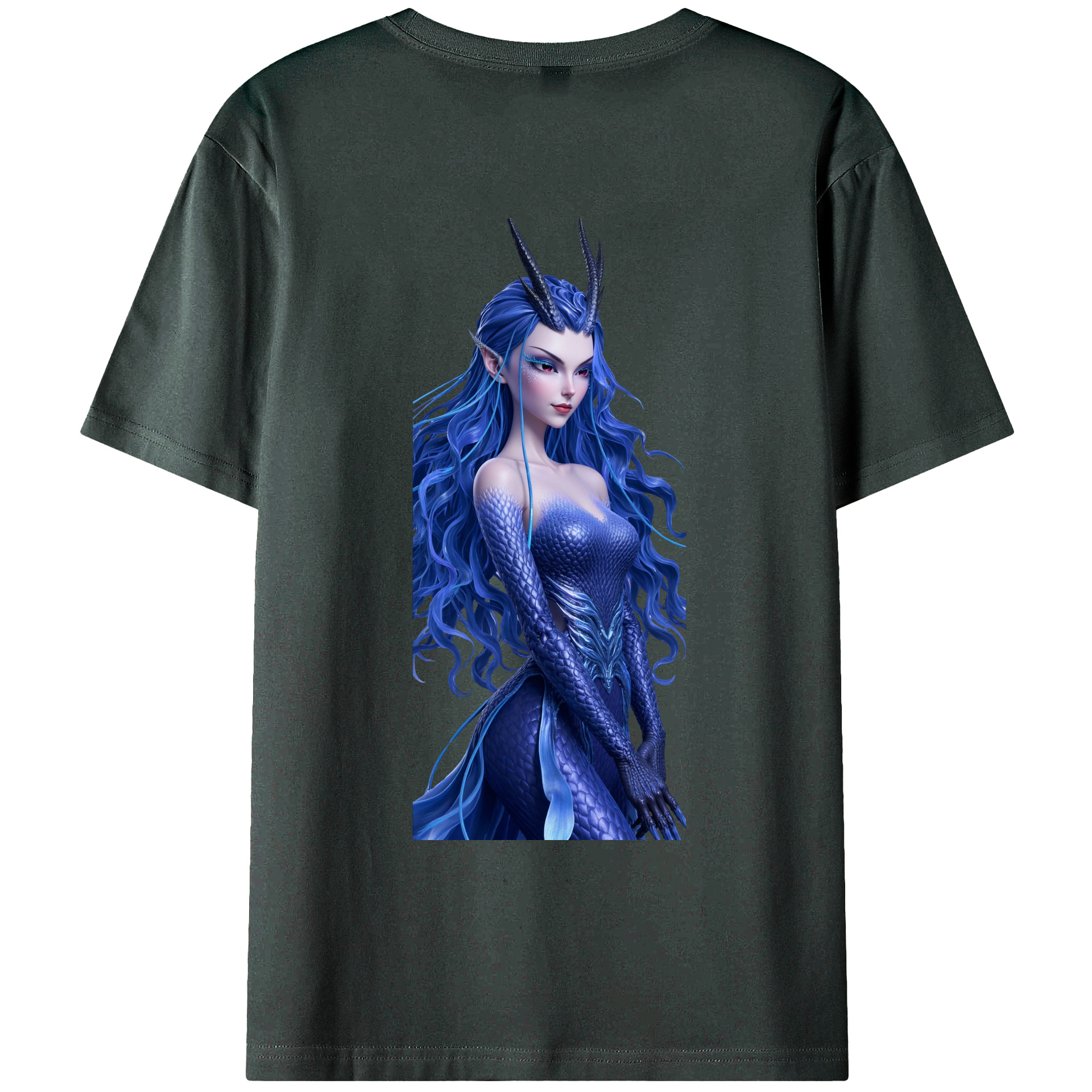 （画像用） Ne Zha 2 ナタ 魔童の大暴れ 綿100％ メンズ半袖Tシャツ（バックプリント） 通気性